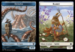 Octopus (0014) // Rabbit (0003) Double-Sided Token